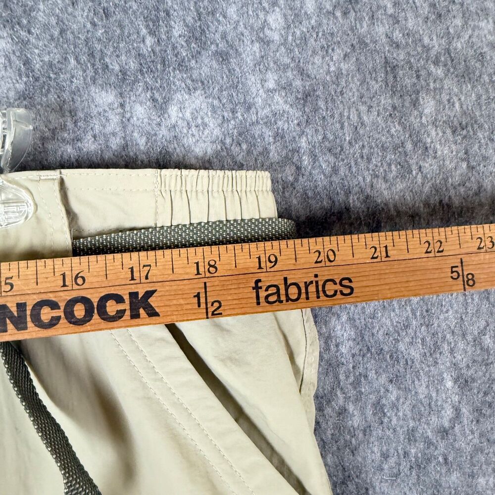 World Wide Sportsman Cargo Pants Convertible Men XL/32 Khaki Hiking Nylon Vented - Picture 10 of 12